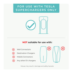 Lectron NACS connector mating profile showing precise fit for Tesla Superchargers