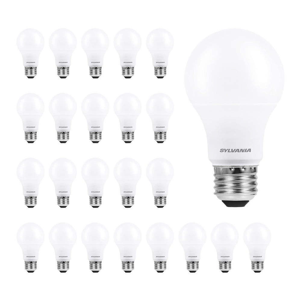 LEDVANCE Sylvania ECO A19 frontal del empaque muestra pack y ahorro