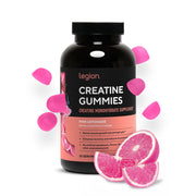 LEGION front packaging showing pink lemonade gummies and benefits