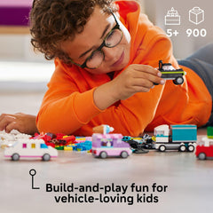 LEGO primer plano de ruedas y ejes que demuestra la versatilidad en vehículos