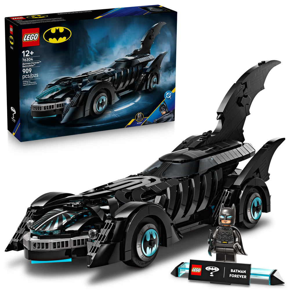 LEGO Batmobile front view showing silhouette and collector appeal