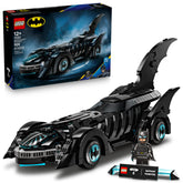LEGO Batmobile front view showing silhouette and collector appeal