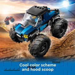LEGO Monster Truck en acción realizando un salto emocionante