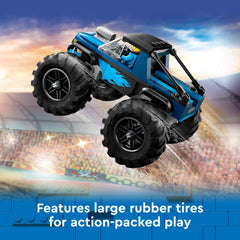 LEGO Monster Truck con la minifigura conductor listo para jugar