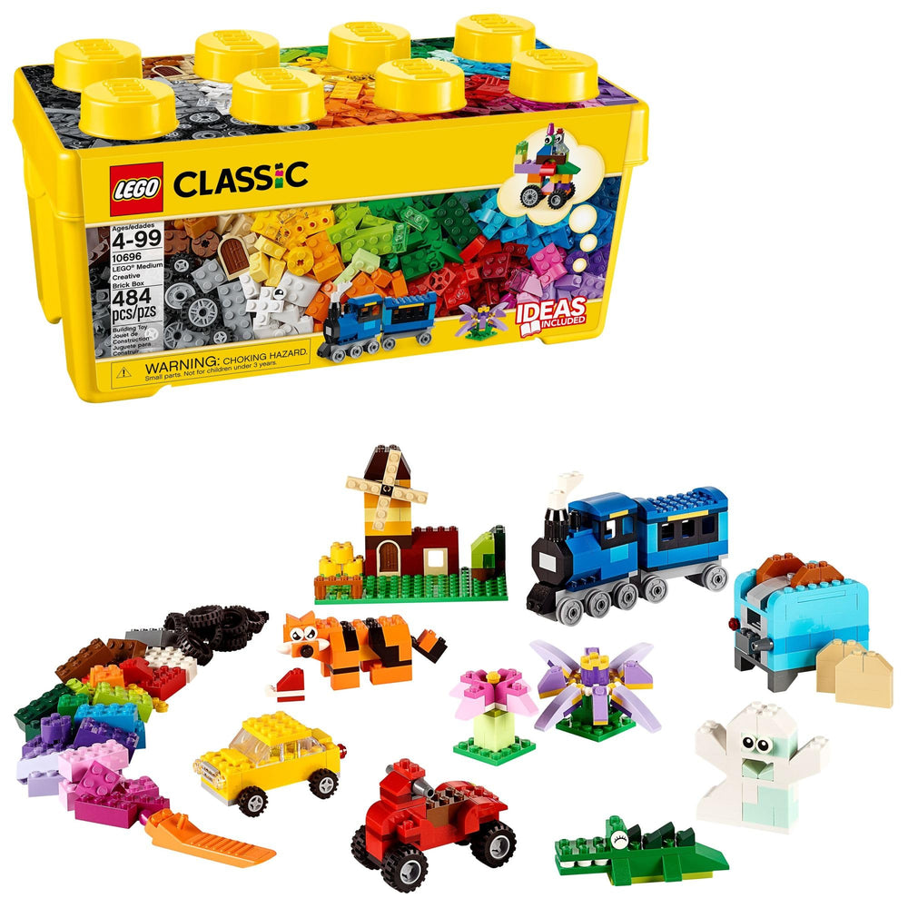 LEGO caja frontal mostrando 484 piezas para juego creativo