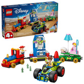 LEGO front packaging showing Disney Toy Story train and RC car, inspires instant play
