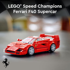 LEGO Ferrari F40 detalle del alerón trasero mostrando diseño auténtico