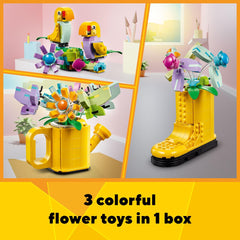 LEGO primer plano pétalos móviles que permiten juego táctil