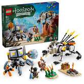 LEGO Aloy and Varl front view showing figures and set for display and play