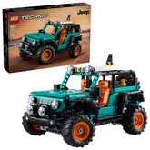 LEGO Jeep Wrangler front view showing accurate grille and headlights for display appeal