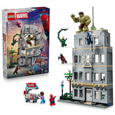LEGO Marvel front facade showing blast-open feature and play possibilities