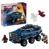 LEGO Spider-Man transport front view showing vehicle detail and play realism