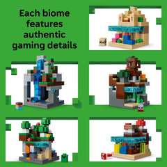 LEGO escena del bosque de flores con figuras, aporta juego narrativo y color