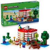 LEGO caja frontal del set TNT Jungle House, vista del empaque y piezas