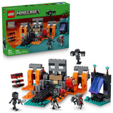 LEGO Minecraft front assembly showing shrine and portal, inspires epic play