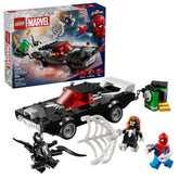 LEGO front view of Venomized muscle car by LEGO showing dynamic play benefit