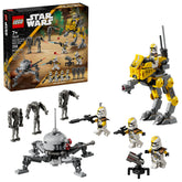 LEGO 327th Star Corps empaque frontal mostrando piezas y minifiguras como regalo