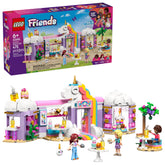 LEGO Unicorn Dream Café front view showing colorful façade and inviting display by LEGO