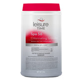 LEISURE TIME front packaging showing 5 lb tub and clear product benefit