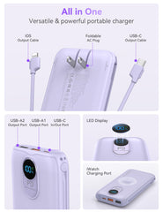 LENGSUM enchufe AC plegable listo para recargar sin adaptadores