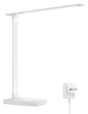Lepro vista frontal de lámpara metálica mostrando diseño compacto y elegante