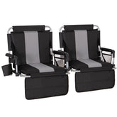 LET'S CAMP folded two-pack showing compact portability and easy storage
