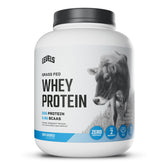 Levels Whey vista frontal del envase mostrando tamaño y diseño, aporta confianza