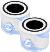 Levoit filtro Core 300-P empaquetado frontal mostrando recambio auténtico y protección