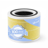 Levoit front packaging showing genuine replacement filter and benefit of proper fit