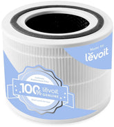 levoit filter front view showing genuine replacement and clear fit benefits