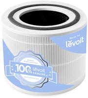 levoit filter front view showing genuine replacement and clear fit benefits