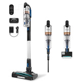 Levoit LVAC-300 front view showing compact stick design and controls, easy storage benefit