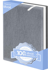 Levoit Vital100 front view showing genuine filter fit and clear airflow benefits