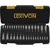 LEXIVON estuche abierto con 34 piezas y organización eficiente