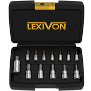 LEXIVON paquete frontal del set de vasos hex con estuche resistente y transporte fácil