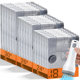 lezecur front packaging showing full 18-pack kit and pump for compact packing