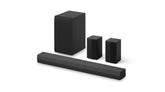 LG S40TR front soundbar showing slim profile and clear dialogue benefit