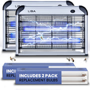LiBa front view of packaged zapper showing compact design and quick setup benefit