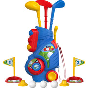 Liberry front packaging showing full toddler golf set and playful benefit