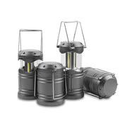 Lichamp front view of gray lantern pack showing compact design and branding, helpful for storage