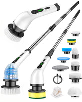Lichffy scrubber front view showing controls and cordless benefit