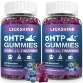lickshine front packaging blueberry gummies showing bottle and label, easy nightly dose