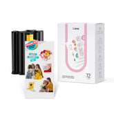 Liene front packaging showing 72 sheets and two cartridges, clear supply view and benefits