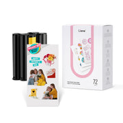 Liene front packaging showing 72 sheets and two cartridges, clear supply view and benefits