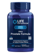 Life Extension frasco frontal Ultra Prostate mostrando etiqueta y cantidad