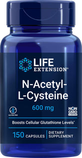 life extension front packaging showing bottle and label emphasizing quality and dosage