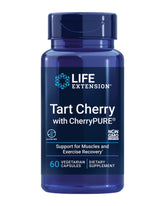 Life Extension front packaging showing Tart Cherry bottle and benefits