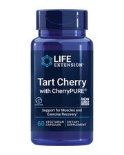 Life Extension front packaging showing Tart Cherry bottle and benefits