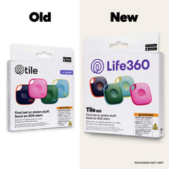 Life360 Tile back and button close-up highlighting quick-press phone finder