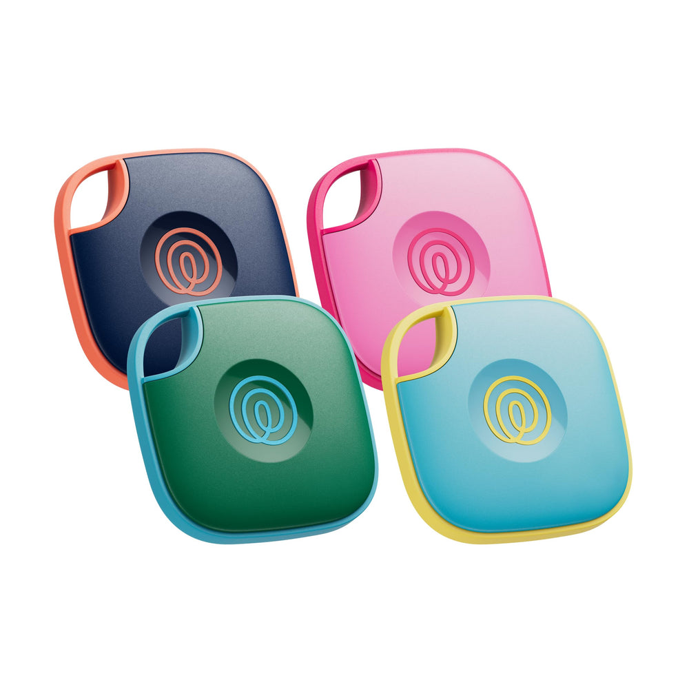 Life360 Tile front view showing compact tracker and easy attachment benefit